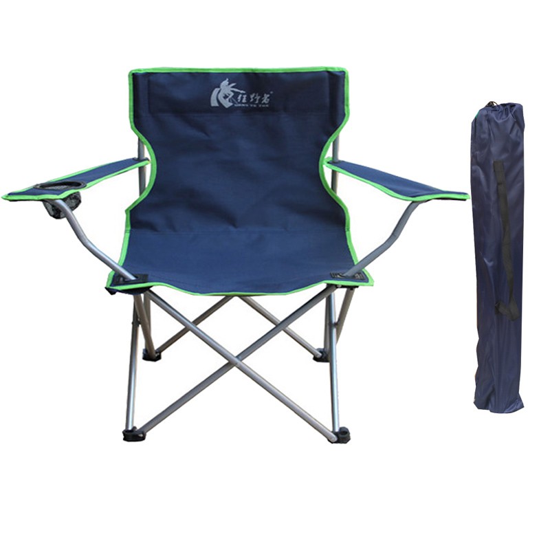 狂野者 户外大号折叠扶手椅 露营休闲椅 沙滩椅 便携靠背椅子