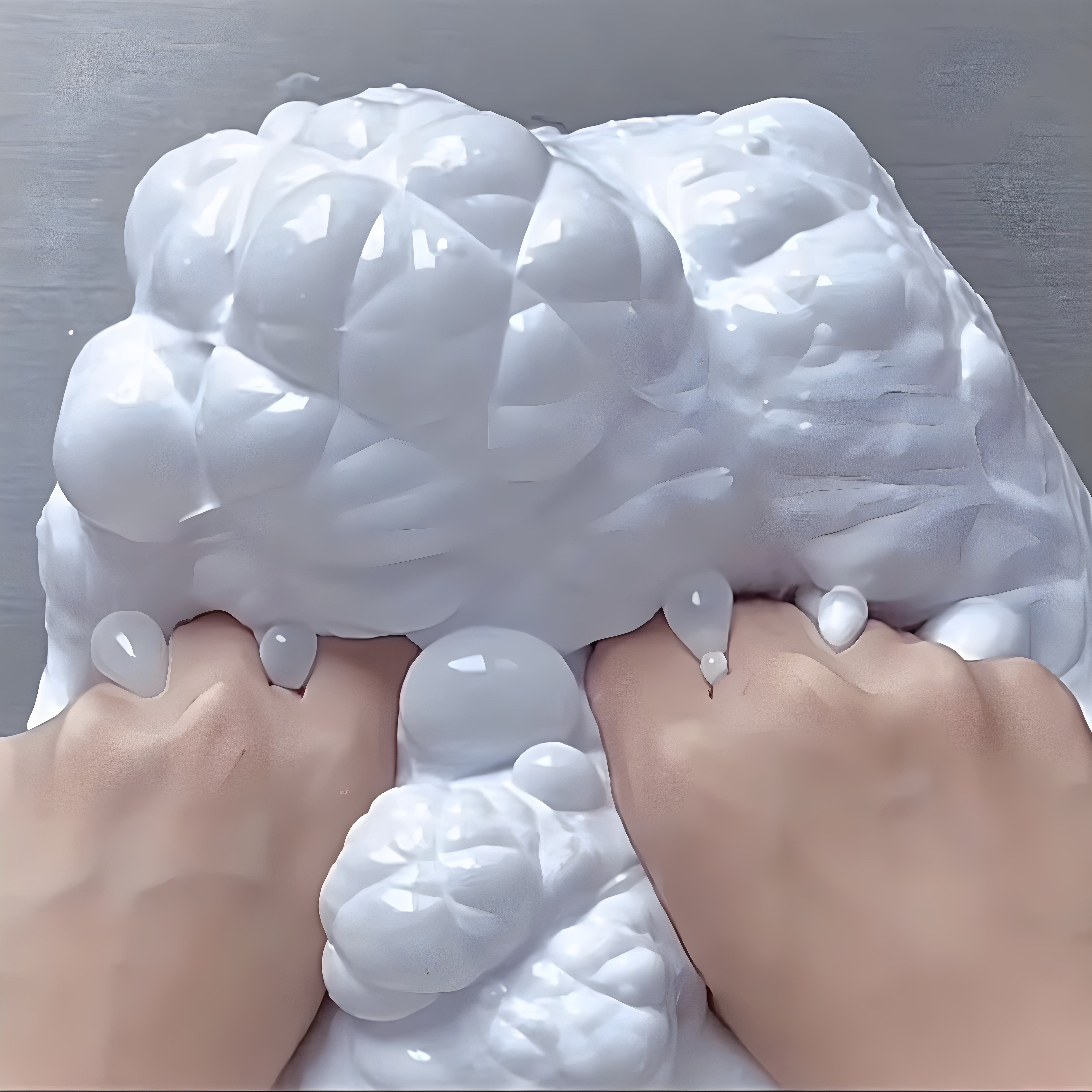 新品巨筋抱抱奶假水起泡胶厚实泡泡奶大桶史莱姆解压玩具高颜值