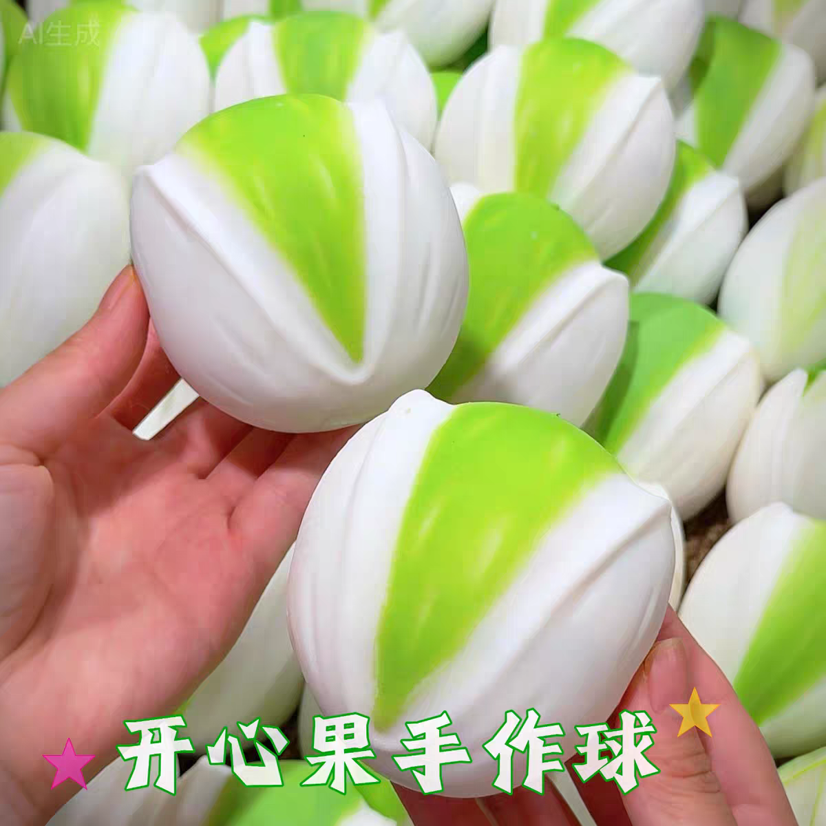 仿真开心果软捏捏异形手作球慢回弹系列纯手工diy解压儿童礼物图片