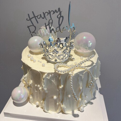 ins风仙女女王节日生日蛋糕装饰