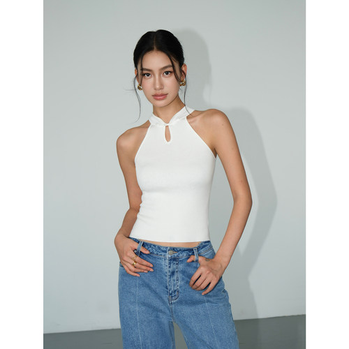 显瘦无袖上衣吊带背心女