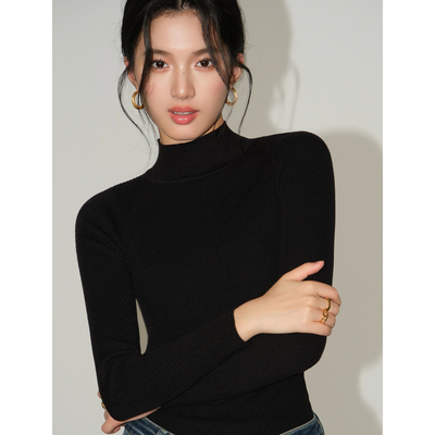 半高领针织打底衫长袖半高领