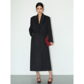 NEVA 2024秋冬复古高级感呢子外套 毛呢大衣女中长款 现货7折