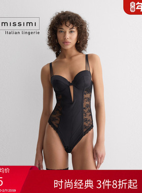 Intimissimi意舒漫26早春新品纯欲打底紧身衣蕾丝连体衣BID2595