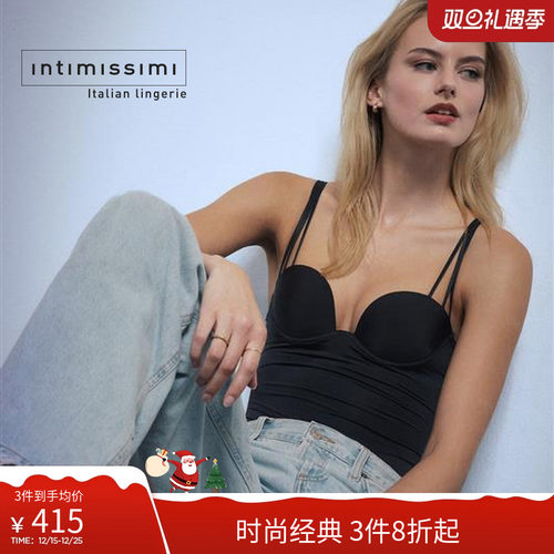 Intimissimi意舒漫25冬季新品细带无痕显瘦紧身衣连体衣BID49L