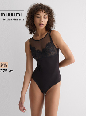 Intimissimi意舒漫26春夏新品睫毛蕾丝网纱微透性感连体衣BOD186