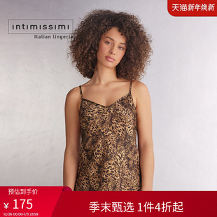 Intimissimi意舒漫时尚 复古V领性感豹纹印花吊带LTD2561