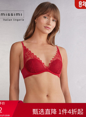 Intimissimi意舒漫女士蕾丝本命年红色胸衣式文胸RI2555G