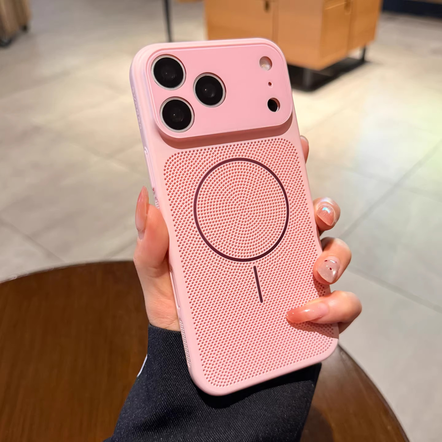 适用于苹果17Promax手机壳新款iPhone17pro轻薄磨砂蜂窝散热防摔16Promax镜头全包保护壳17简约高级感男女壳