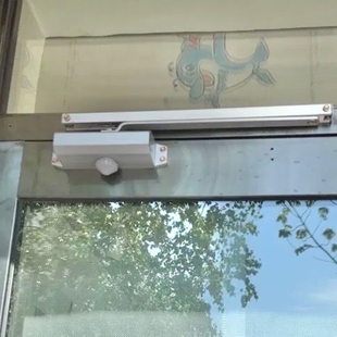 入户门自动关门滑轨式定位限位器90度阻尼器防火门防盗闭门器