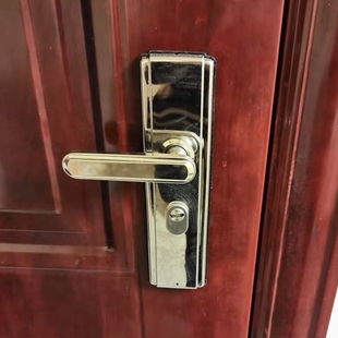 入户门家用拉手通用型门把手不锈钢锁具把手 手柄面板大门全套老式