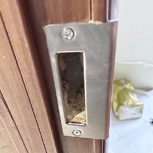 导向片门框片挡片锁具卧室木门锁房间大全锁片3公分锁体卡扣配件