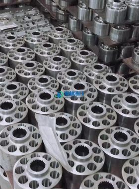 液压泵PV90R30 42 55配件缸体九孔板摇摆压块传动轴柱塞配件修理