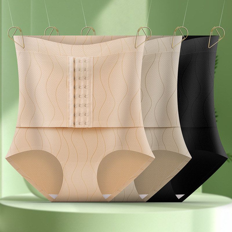 女士欧码收腹美体裤裸感塑身隐形塑身裤高腰塑形丁字舒适跨境无痕