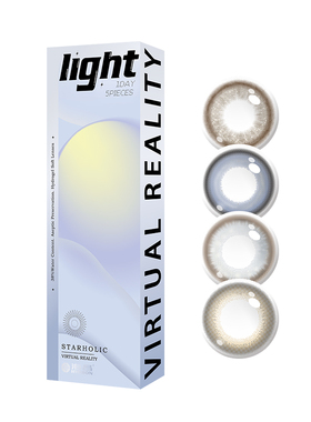 海昌美瞳日抛2片试用彩色隐形眼镜直径婚纱照官方