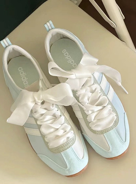 德训鞋丝绸鞋带韩版芭蕾风diy百搭白色蕾丝可拆卸运动鞋珍珠鞋绳