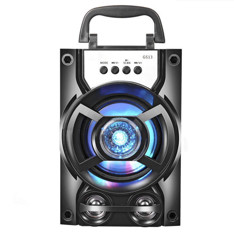 千里耳 gs13手提无线蓝牙音箱话筒k歌户外插卡便携式大音量广场舞