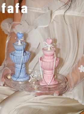 边集EDITOR alfafa喷泉许愿池香薰蜡烛双只礼盒新婚乔迁浪漫礼物
