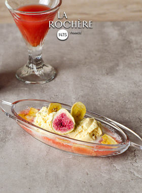 边集EDITOR法国LA ROCHERE 香蕉船玻璃盘甜品碗高级感沙拉碗法式