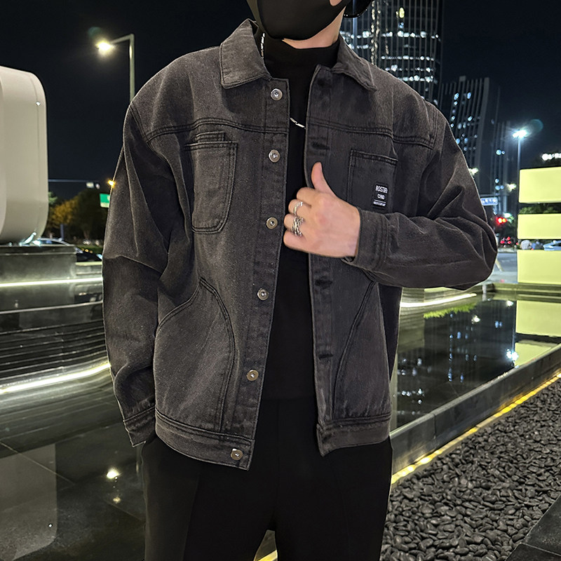 秋季潮高街痞帅休闲牛仔外套夹克XZ905-JK132#P75-控98图片