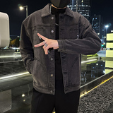 秋季潮高街痞帅休闲牛仔外套夹克XZ905-JK132#P75-控98，男装工装外套，星座905