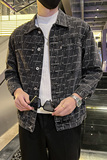秋季潮高街痞帅休闲牛仔外套夹克XZ905-JK121#P70-控98，男装工装外套，星座905
