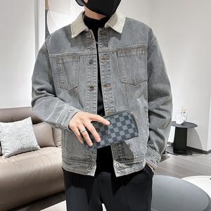 秋季潮高街痞帅休闲牛仔外套夹克XZ905-JK128#P80-控98图片
