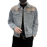 秋季潮高街痞帅休闲牛仔外套夹克XZ905-JK125#P70-控98，男装工装外套，星座905