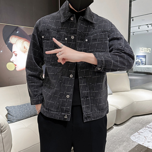秋季潮高街痞帅休闲牛仔外套夹克XZ905-JK121#P70-控98图片