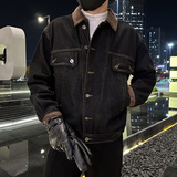 秋季潮高街痞帅休闲牛仔外套夹克XZ905-JK131#P80-控98，男装工装外套，星座905