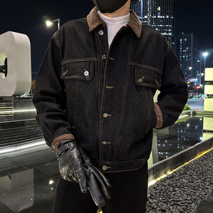 秋季潮高街痞帅休闲牛仔外套夹克XZ905-JK131#P80-控98图片