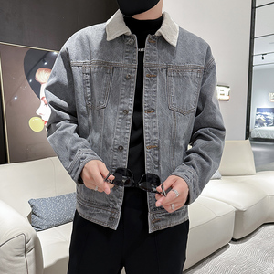 秋季潮高街痞帅休闲牛仔外套夹克XZ905-JK128#P80-控98,男装工装外套,星座905