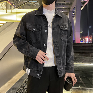春季潮高街痞帅休闲牛仔外套夹克XZ905-K123#P70图片