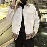 春季潮高街痞帅休闲牛仔外套夹克XZ905-JK130#P80，男装工装外套，星座905