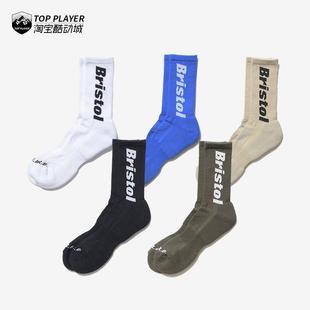 男女同款 F.C.REAL Logo Authentic 字母袜子高筒运动袜 BRISTOL