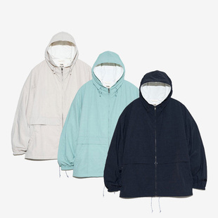 NANAMICA Reversible 25新款 双面尼龙纯色日系百搭连帽夹克