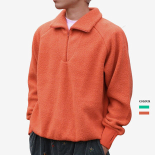 BEAMS PLUS Mil Half Zip Fleece 男士纯色半拉链户外抓绒卫衣