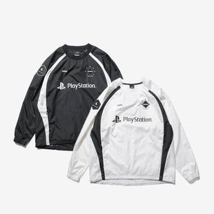 宽松圆领足球热身训练服运动长袖 F.C.REAL Warm T恤 BRISTOL