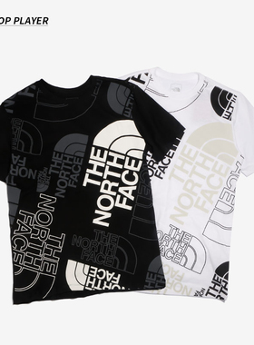 TheNorthFace美版北面Graphic Injection满印logo印花休闲T恤7UOK