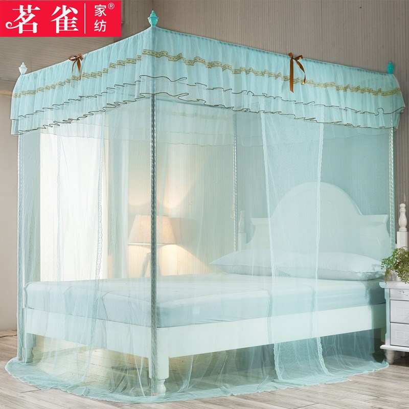 2018新款公主風吊頂式圓頂蚊帳1.8m床2.2雙人家用落地1.5米免安裝