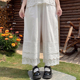 长裤 日系少女三层花边裤 宽松衬裙裤 春秋季 纯色蕾丝拼接叠穿直筒裤