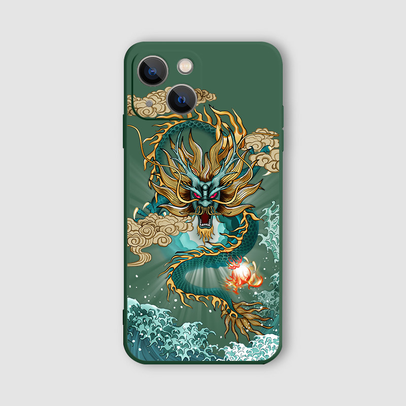 苹果iPhone13液态硅胶国潮个性