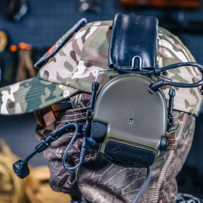 TCA C5版本头戴战术拾音降噪耳机AGC算法靶场射击通讯听声辨位xpi