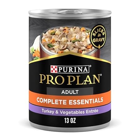 Purina Pro Plan High Protein Dog Food with Gravy， Turkey