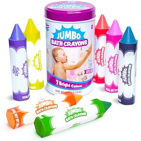 Tub Works? Smooth? Jumbo Bath Crayons Bath Toy | Nontoxic