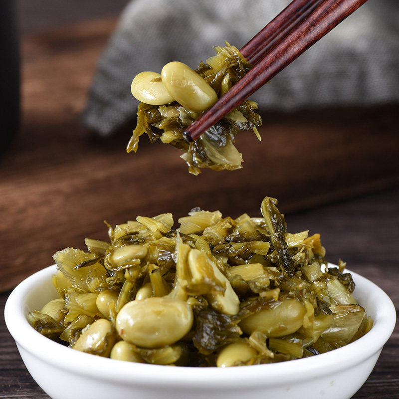 紫云堂 雪菜毛豆68g*10包即食下饭咸菜阿婆菜正宗农家菜鄞州雪菜
