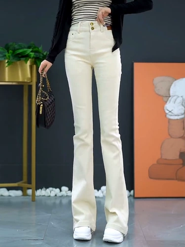 Джинсовые штаны, приталенные штаны-клёш, по фигуре