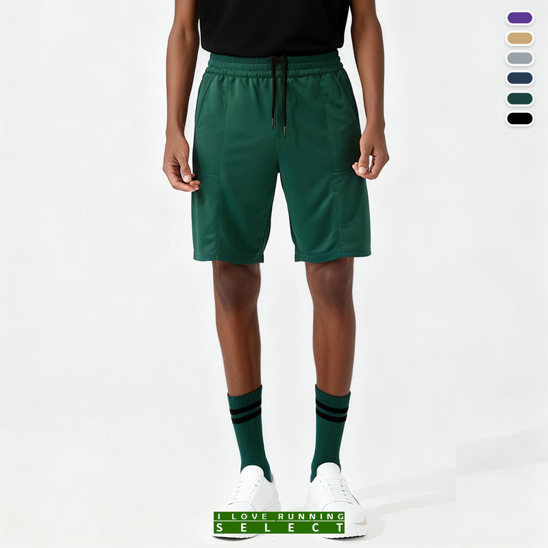 爱跑精选男运动户外健身徒步休闲日常通勤薄款宽松仿棉质感五分裤