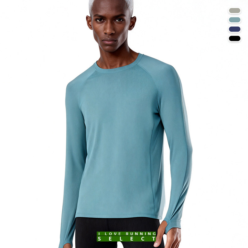 爱跑精选男四季户外运动健身跑步训练通勤基础款长袖T恤,运动服/休闲服装,运动POLO衫,淘宝优惠券,粉丝福利购,淘宝优惠卷