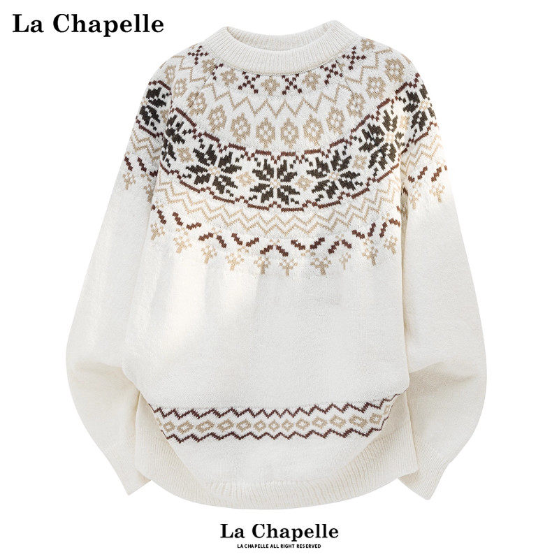 拉夏贝尔慵懒感费尔岛毛衣冬季新款情侣宽松保暖针织衫男套头毛衫,男装,针织衫/毛衣,淘宝优惠券,粉丝福利购,淘宝优惠卷